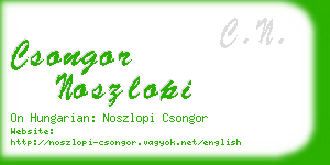 csongor noszlopi business card